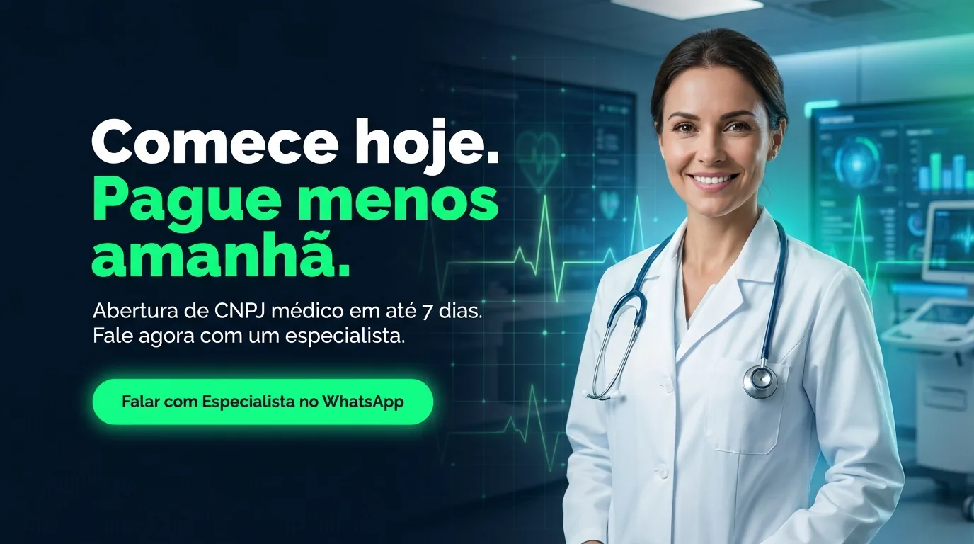 Banner de CTA para Landing Page de Contabilidade para Médicos PJ no Vale do Paraíba