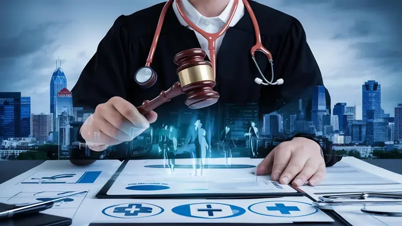 Médico analisando estrutura de holding médica para proteção patrimonial