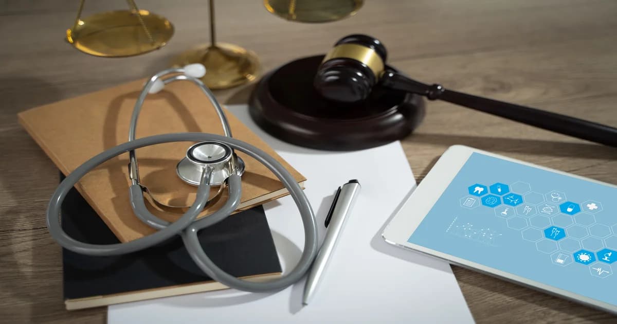 Médico e advogado discutindo legislação tributária · Reforma Tributária 2026